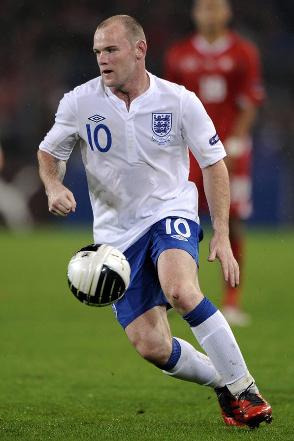 Wayne Rooney in action against Switzerland.